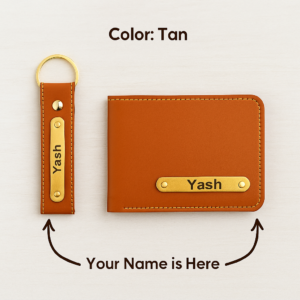 Customized Wallet and keychain combo