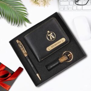 🎁 personalized wallet, pen & keychain gift combo