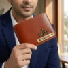 personalised men wallet classic finish