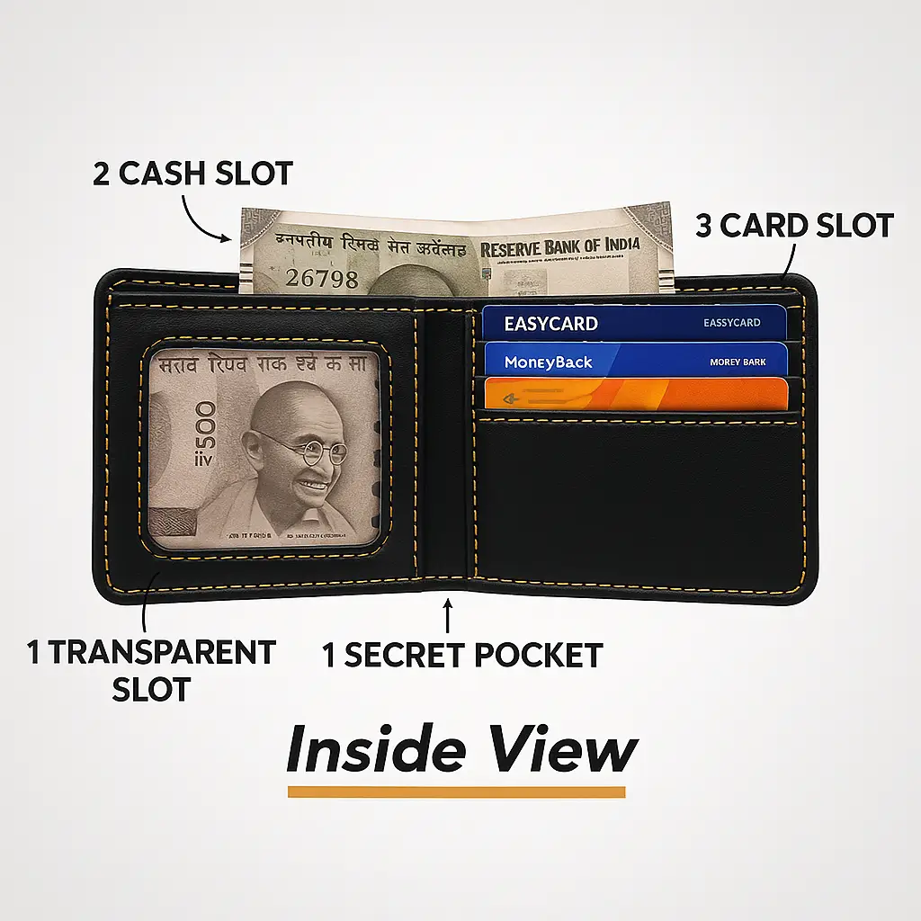 black wallet