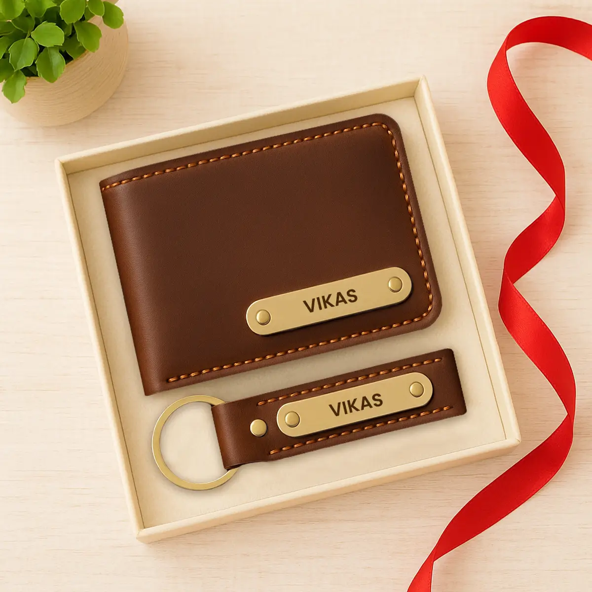 brown wallet