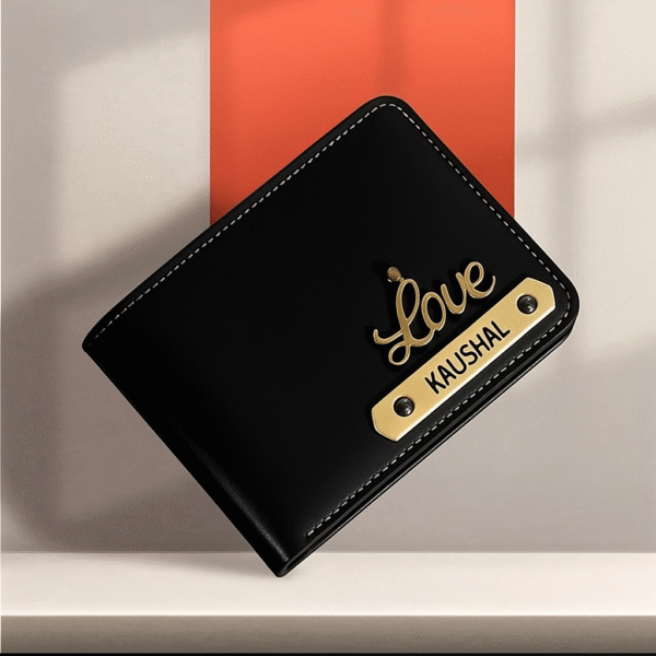personalised men wallet classic finish