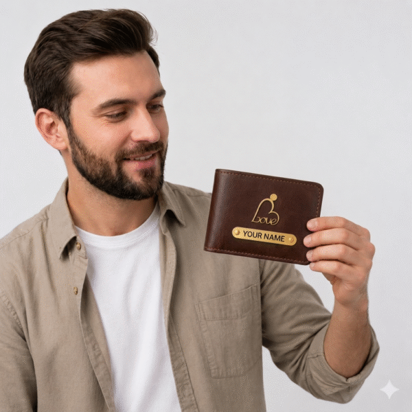 brown customer wallet with keychain pen 🖊️ (copy)