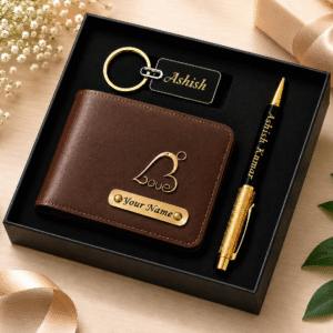 brown customer wallet with keychain pen 🖊️ (copy)